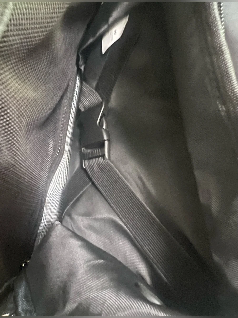 Hanples Black Canvas Travel Flight Backpack 17” Laptop Waterproof Antitheft NWT